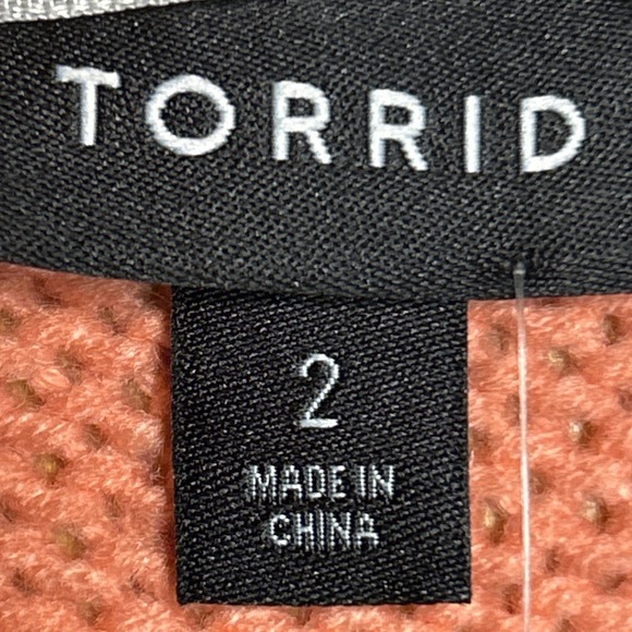 Torrid Color Block Open Cardigan Sweater Size 2XL (Torrid Sz 2) Retail: $75 NWT - Picture 8 of 10